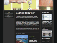Tablet Screenshot of h-and-s-properties.com
